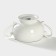 Porcelain sugar tower on the Bellatenero bamboo stand, 500 ml, white color