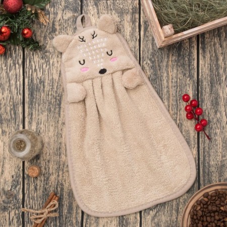 Decorative napkin "Daula" deer 25x34 cm, 280 g/m2 microfiber, 100% p/e