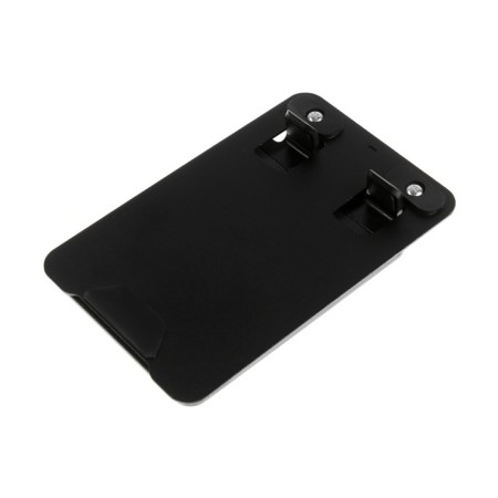 A tablet stand, adjustable, folding, rubber inserts, black-3