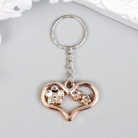 Trick plastic for metal "Flower heart" 3.5x2.5 cm