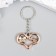 Trick plastic for metal "Flower heart" 3.5x2.5 cm