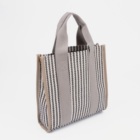 Bag-touut without fastening, gray color-1
