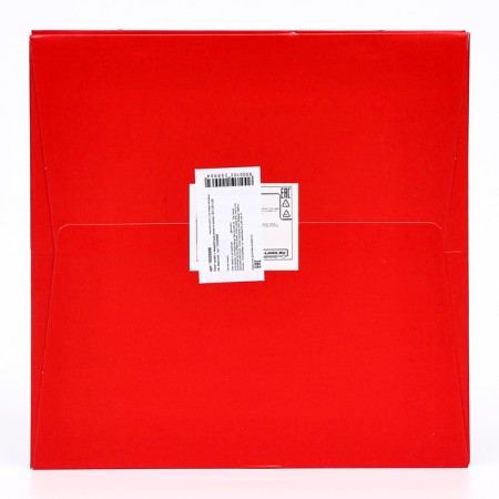 Crafts with a square bottom and window, 20 x 20 x 20 cm, red, 1pc-3