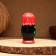 Matryoshka 5-doll "festive red" with God's cow, 10-11 cm