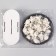 Carnish-string 10 m, with plastic clamps, 60 pcs, white color
