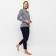 Female homemade set (jumper/pants), blue color, size 44