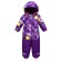 Overalls for girls, purple color, height 98 cm
