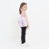 Baby backpack on lightning, pink color