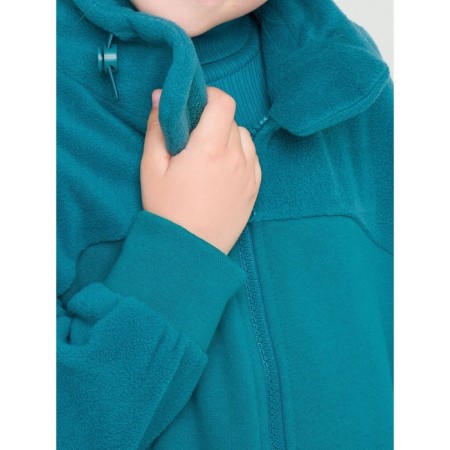 Sweatshirt for girls, height 110 cm, emerald color-1