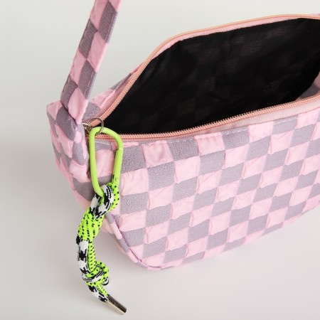Women's bag over the shoulder, pink color 30*14*10 cm-6