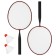 ONLYTOP Badminton Set: 2 rackets, 2 strokes, Mix colors