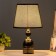 Gallery table lamp E27 40W Black-gold 21x21x36 cm Risalux