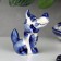 Souvenir "Wolf", 7 cm, Gzhel