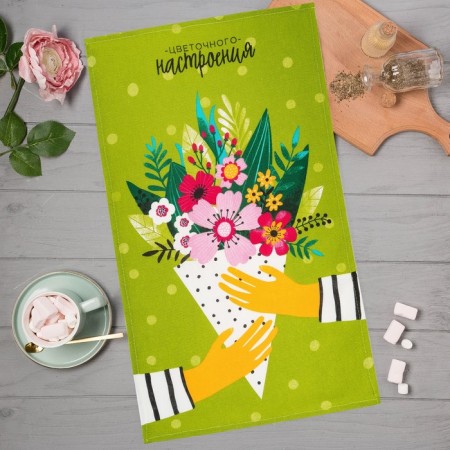 Kitchen towel "Floral mood" 35x60 cm