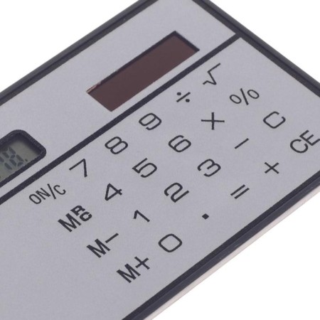Calculator flat, 8-bit, silver case-3