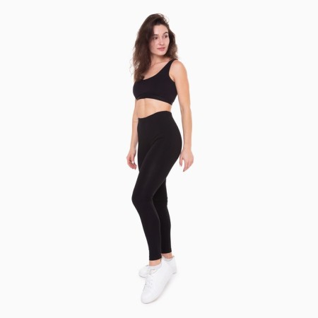 Female leggings, black color, size 44-2