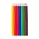 Pencils of watercolor 12 colors, in a cardboard box, triangular, der, with cysts, animal mix