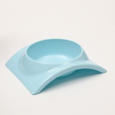 MISK Plastic curved 400 ml, 19.5 x 16.8 x 5 cm, blue