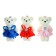 Foam toy "Bear in a skirt", Mix color