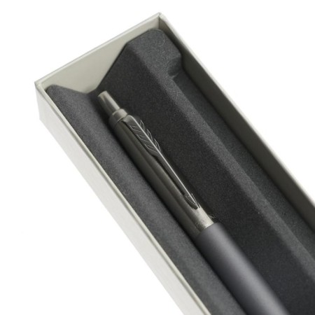 Ballpoint Parker Jotter XL K69 Matte Grey CT M, stainless steel case, blue ink-4