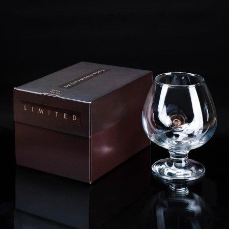 Glass "impenetrable", bullet, for cognac, box, 395 ml-1