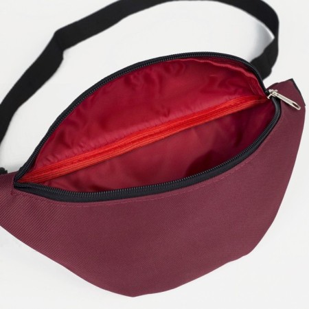 Lightning waist bag, burgundy color-3
