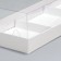 Box for mousse cakes 3 pieces, 26x8.5x6 white