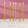 Candles in the cake of cocktail "Shain", 6 pcs, 10 cm, gold metallic