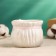 Kashpo "Martin bag" round, 9x9x7cm, white