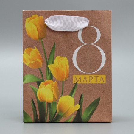 Package Gift Crafts Vertical, packaging, “tulips”, S 12 x 15 x 5.5 cm-1