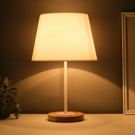 Luminaire desktop "severity" 1x40W E27 beige 22.5x22.5x41.5cm-1