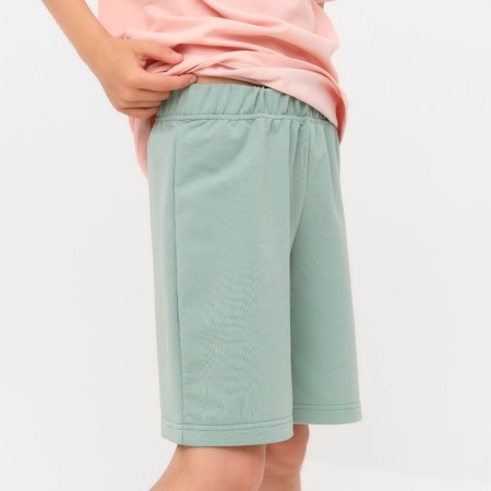 Kids (T -shirt, shorts) minku beige color/ olive, height 146 cm-5