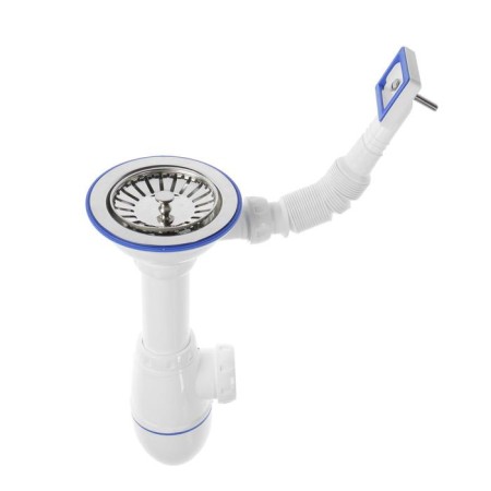Siphon for washing Unicorn B410, 3 1/2 "x40 mm, with a rectangular overflow