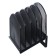 Papers stand, table, 5 departments, mesh, metal, black