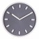Wall clock, interior "minimal", silent, d-30 cm, gray