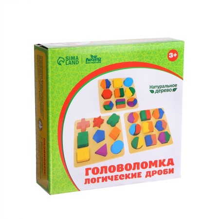 Puzzle "Logic figures", set of 3 pcs.