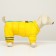 Kombinson for dogs "peas", size 14 (DS 27, OG 38, Osh 30 cm), yellow