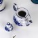 Custard kettle "Bud", small, 18x14.5x9.5 cm gzhel