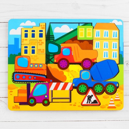 Puzzle logical "construction site" 20x25 cm