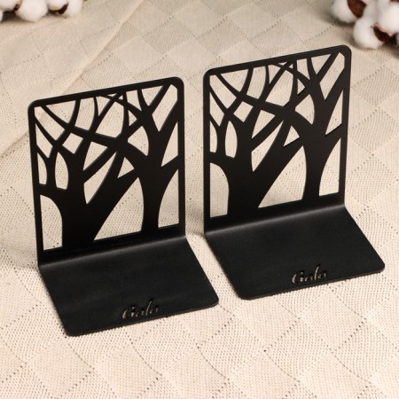 Holder-stand for books "Trees" set 2pcs, 9.2x12x15.4cm, black-3