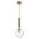 Bayerlux lamp "Javier" E14 40W gold-pro-transparent 15x15x35-185 cm