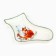 New Year! New Year's ceramic "Fox" dish, 20x15.5x3 cm, white color