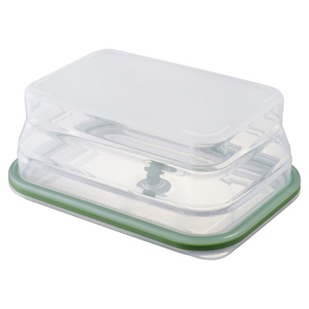 Silikobox transportation and storage container, silicone, folding, 1.2 l, green color-5