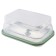 Silikobox transportation and storage container, silicone, folding, 1.2 l, green color