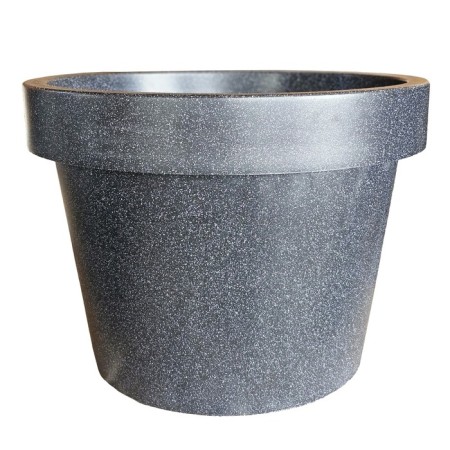 Kashpo for flowers "aura" 75x55 cm, 161 l, color black granite