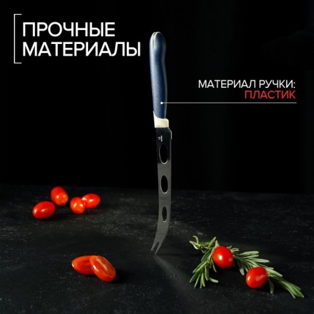 The cheese knife "Straip", blade 15 cm, blue-3