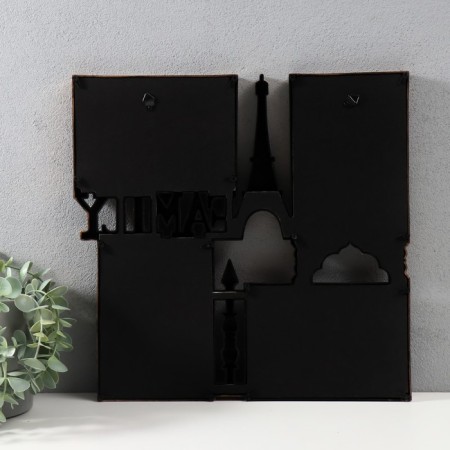 Multipher "Family" in 4 photos, 10x15 cm, plastic, col. bronze-2