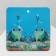 Acryl Earrings "Frogs" of the Queen, Colored in Silver
