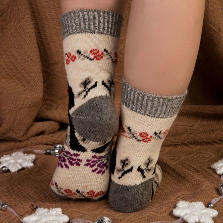 Women's socks, gray color, size 25-3