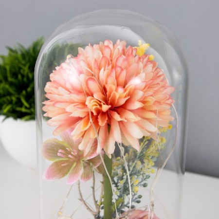 Non-chick "Pion Small" LED from 3xlr1130 batteries pink-beige 9.5x9.5x16.5 cm Risalux 736365-5